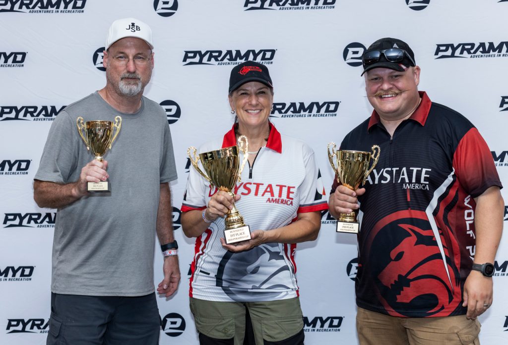 Hunter PCP, L-R: Jeff Swartz (3rd), Barb Pellegrino (1st), Caleb Dickenson (2nd)