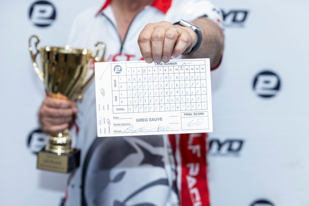 Greg Sauve's perfect day two score card